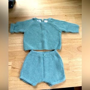 Zara baby two piece knit set